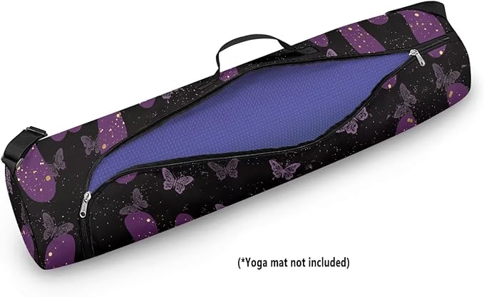ZCFYGDX Yoga Mat Bag with Adjustable Shoulder Strap and Handle Zipper, 30in Wide x 6.3in Diameter for Yoga Mat Storage