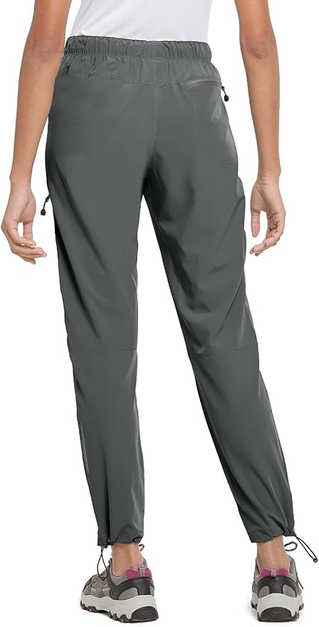baleaf Women's Hiking Pants Quick Dry Lightweight Water Resistant Elastic Waist Cargo Pants for All Seasons