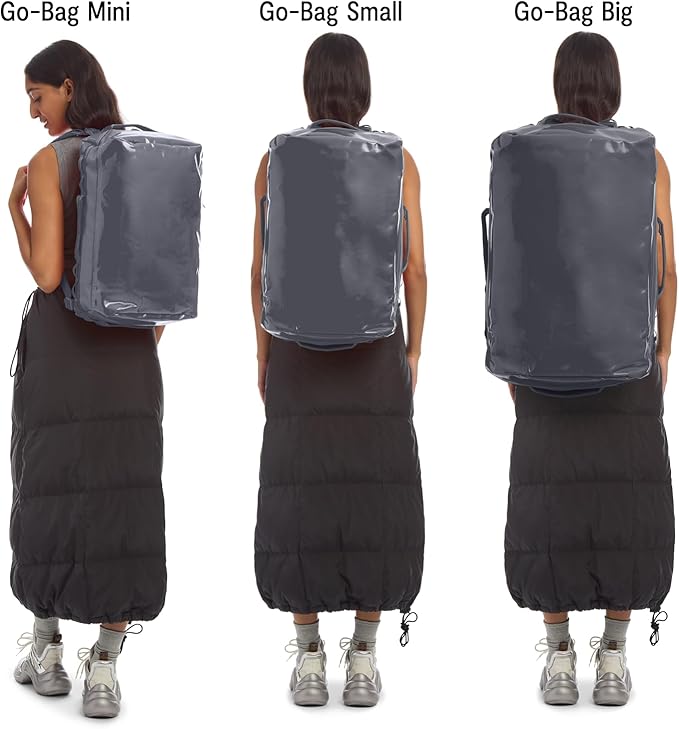 Baboon to the Moon Go-Bag Mini 32L – Detachable Straps, Small Duffle Bag for Travel, Gym Bag for Women, Mens Travel Bag, Duffel Bags for Traveling, Travel Duffel Bags for Women (Grey)