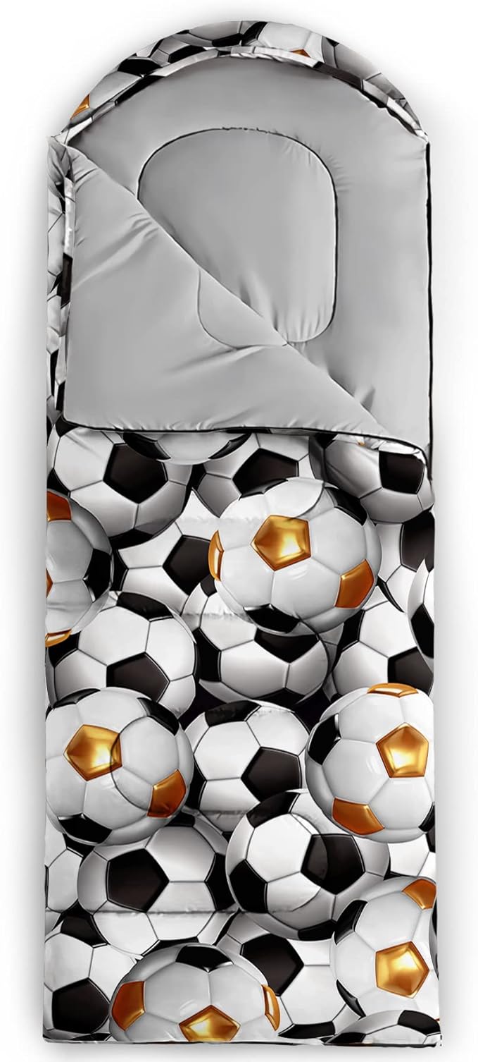 QOOMO Camping Sleeping Bags,3 Season Warm & Cool Weather,Lightweight,Waterproof Sleeping Bags for Adults & Kids,Traveling,and Outdoors,Camping Gear Equipment