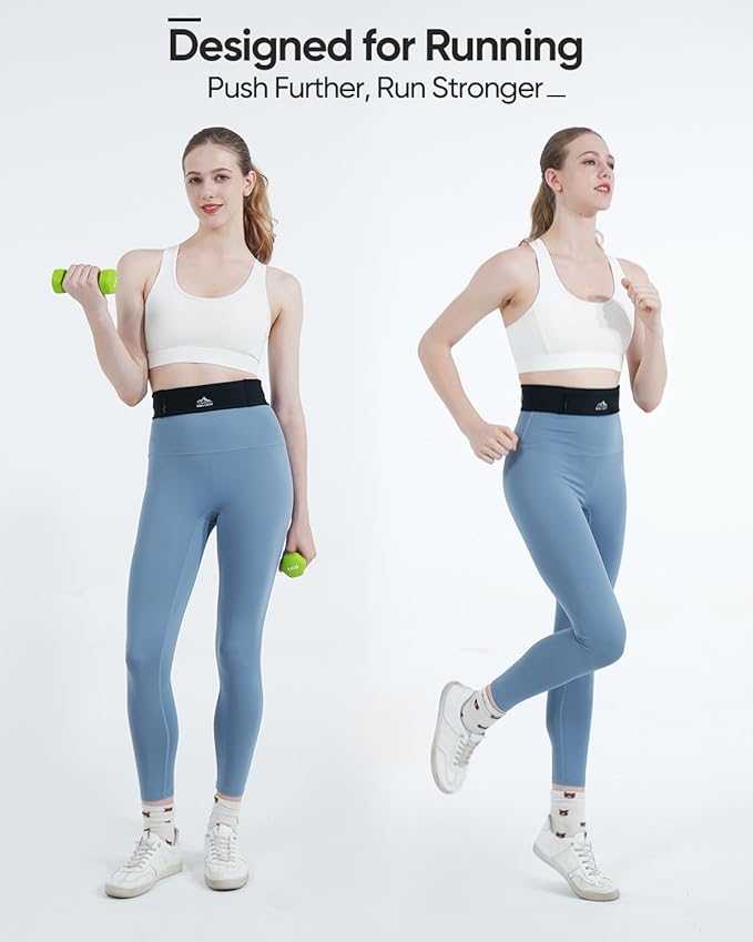 Zelvot Running Belt with 400ml Soft Flask, Extension Strap & Phone Holder, Adjustable Running Fanny Pack with Gym Towel, Waterproof Belt Bag for Women Men for Jogging Marathon (Black, Large)