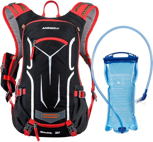 ANMEILU Outdoor Cycling Backpack, 18L, Black