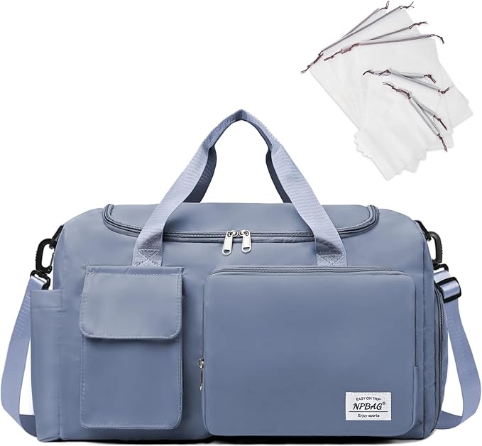 NPBAG Women Travel Duffel, Multi Functional Large Expandable Weekender Carry-on Tote, Gym Workout Overnight Bag, Mommy Hospital Bag for Labor and Delivery