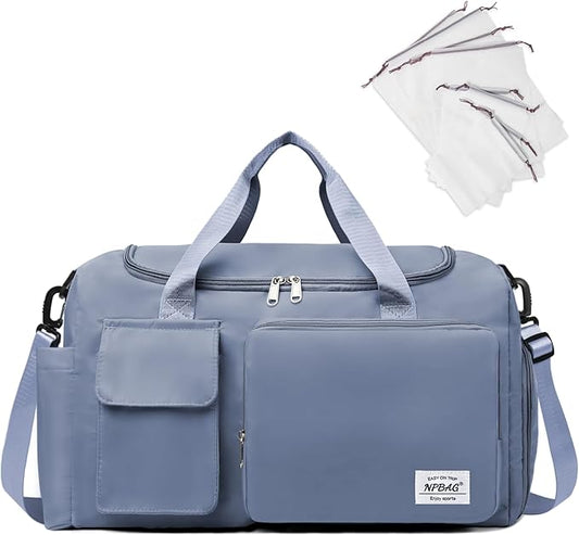 NPBAG Women Travel Duffel, Multi Functional Large Expandable Weekender Carry-on Tote, Gym Workout Overnight Bag, Mommy Hospital Bag for Labor and Delivery