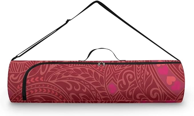 ZCFYGDX Yoga Mat Bag with Adjustable Shoulder Strap and Handle Zipper, 30in Wide x 6.3in Diameter for Yoga Mat Storage
