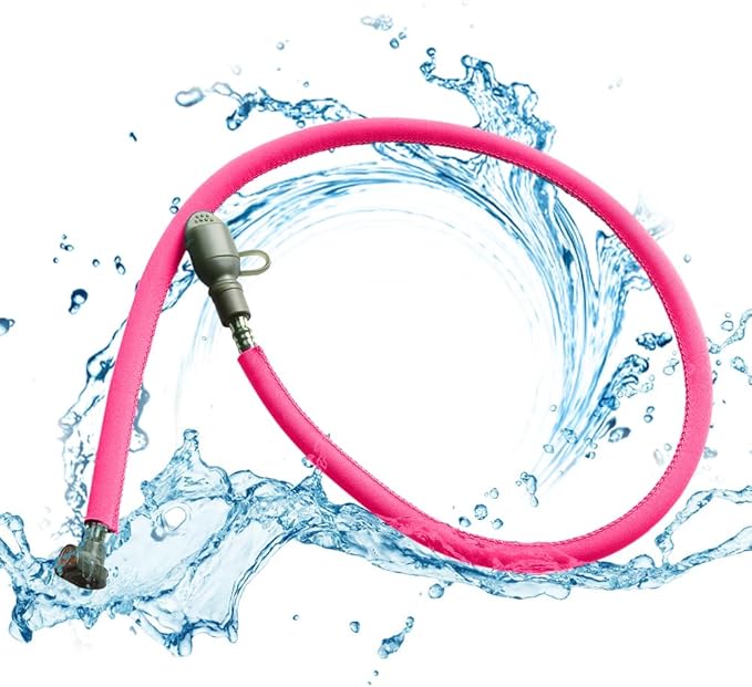 YOLOLAND Water Bladder Tube Cover - Hydration Sleeve Insulation Hose - Thermal Drink Tube Sleeve, Pink
