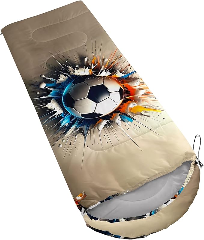 QOOMO Camping Sleeping Bags,3 Season Warm & Cool Weather,Lightweight,Waterproof Sleeping Bags for Adults & Kids,Traveling,and Outdoors,Camping Gear Equipment