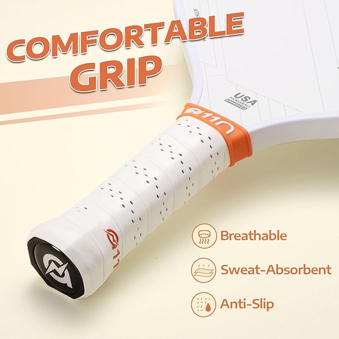 A11N Pickleball Paddles Set Fiberglass Surface Rackets with 4 Pickleball Balls and Pickleball Bag for Beginners - USAPA Approved