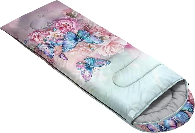 QOOMO Camping Sleeping Bags,3 Season Warm & Cool Weather,Lightweight,Waterproof Sleeping Bags for Adults & Kids,Traveling,and Outdoors,Camping Gear Equipment