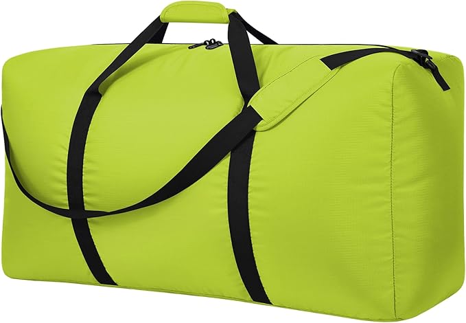 105L Extra Large Duffel Bag, 32.5 inch Travel Duffel Bag lightweight Luggage Bag-Light Green