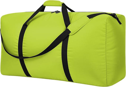 105L Extra Large Duffel Bag, 32.5 inch Travel Duffel Bag lightweight Luggage Bag-Light Green