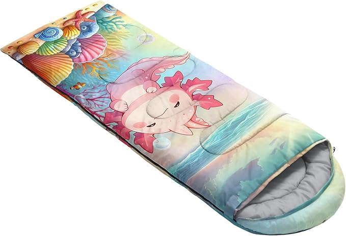 QOOMO Camping Sleeping Bags,3 Season Warm & Cool Weather,Lightweight,Waterproof Sleeping Bags for Adults & Kids,Traveling,and Outdoors,Camping Gear Equipment