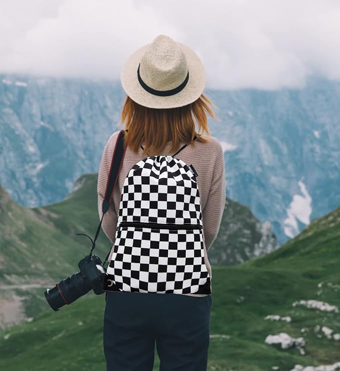 HOLYLUCK Drawstring Backpack Bag Sport Gym Sackpack