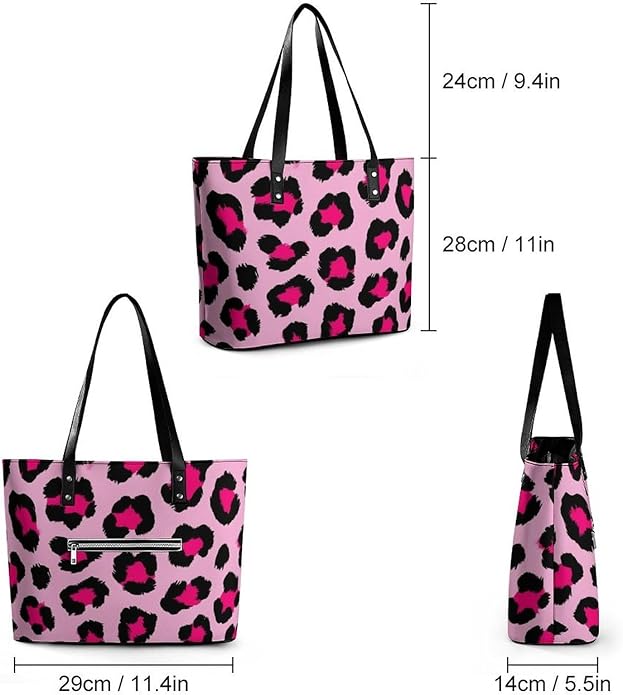 Big Shoulder Commuter Bag Work Tote Bag Handbag With Zipper For Women And Men