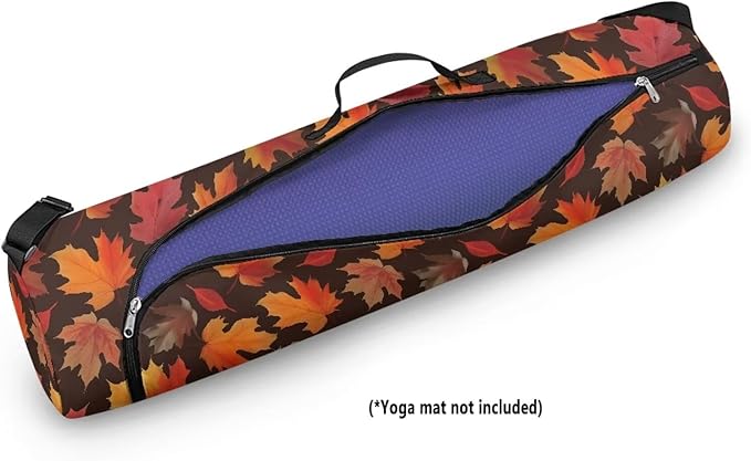ZCFYGDX Yoga Mat Bag with Adjustable Shoulder Strap and Handle Zipper, 30in Wide x 6.3in Diameter for Yoga Mat Storage