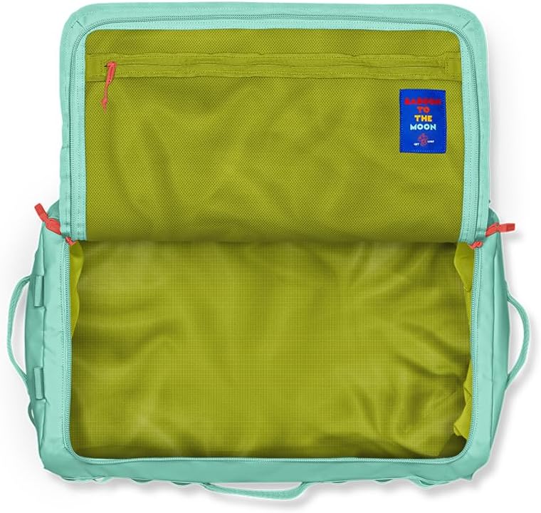 Baboon to the Moon Go-Bag Big Duffle Bag - Detachable Straps, Stylish, Compact, Large Travel Bag Lightweight, Durable, Water-Resistant for Men and Women (Aqua Drift)