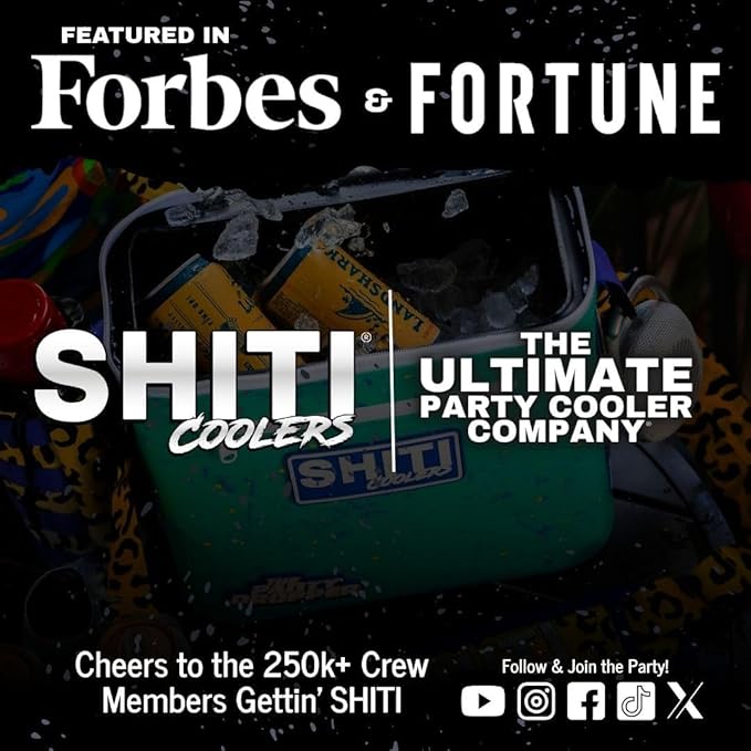 SHITI Coolers Cooler for Camping, Travel, Beach, Soft Lunch Box for Food, Drinks & Ice, Portable, Waterproof 24 Hr Insulated Bag with Shoulder Straps, Customizable