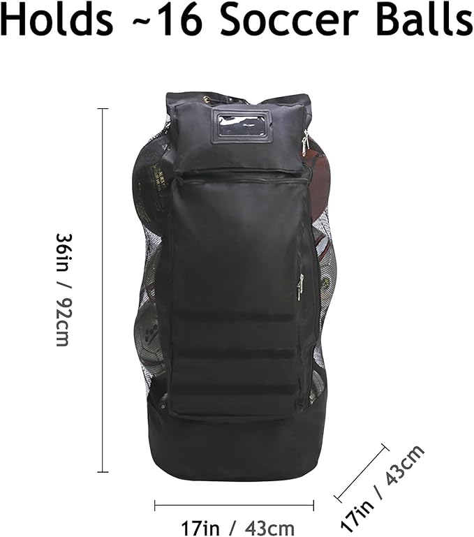 Heavy Duty Meshes Sport Ball Backpack Tear Oxford Cloth Bag for Basketball Volleyball Football & Equipment Bag