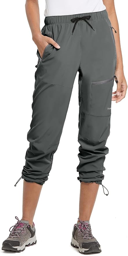 baleaf Women's Hiking Pants Quick Dry Lightweight Water Resistant Elastic Waist Cargo Pants for All Seasons