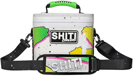 SHITI Coolers Cooler for Camping, Travel, Beach, Soft Lunch Box for Food, Drinks & Ice, Portable, Waterproof 24 Hr Insulated Bag with Shoulder Straps, Customizable