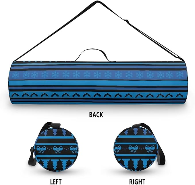 ZCFYGDX Yoga Mat Bag with Adjustable Shoulder Strap and Handle Zipper, 30in Wide x 6.3in Diameter for Yoga Mat Storage