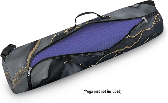 ZCFYGDX Yoga Mat Bag with Adjustable Shoulder Strap and Handle Zipper, 30in Wide x 6.3in Diameter for Yoga Mat Storage