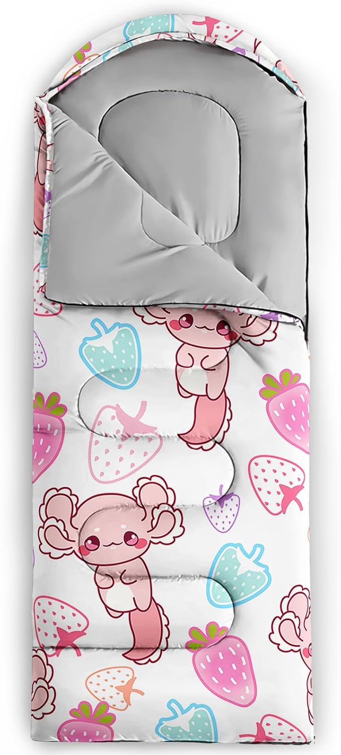 QOOMO Camping Sleeping Bags,3 Season Warm & Cool Weather,Lightweight,Waterproof Sleeping Bags for Adults & Kids,Traveling,and Outdoors,Camping Gear Equipment