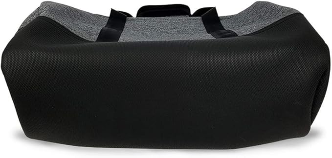 Smassy Durable Neoprene Gym Bag with Vegan Leather Bottom - Large Sports Duffel with Adjustable Shoulder Strap and Multiple Pockets