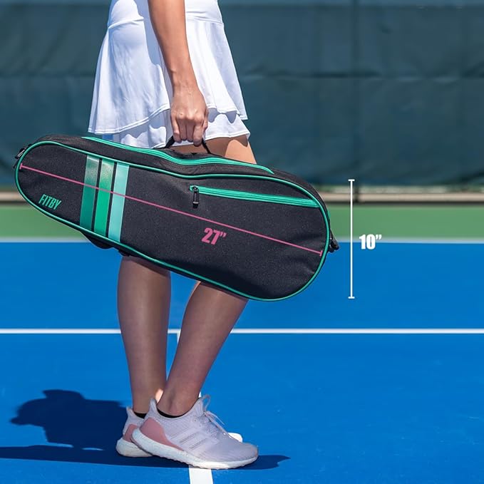 Durable Tennis Bag - Lightweight Racket Bag for Men, Women & Professionals - Roomy Interior