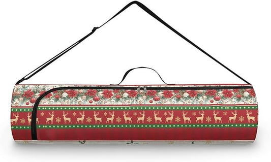 ZCFYGDX Yoga Mat Bag with Adjustable Shoulder Strap and Handle Zipper, 30in Wide x 6.3in Diameter for Yoga Mat Storage