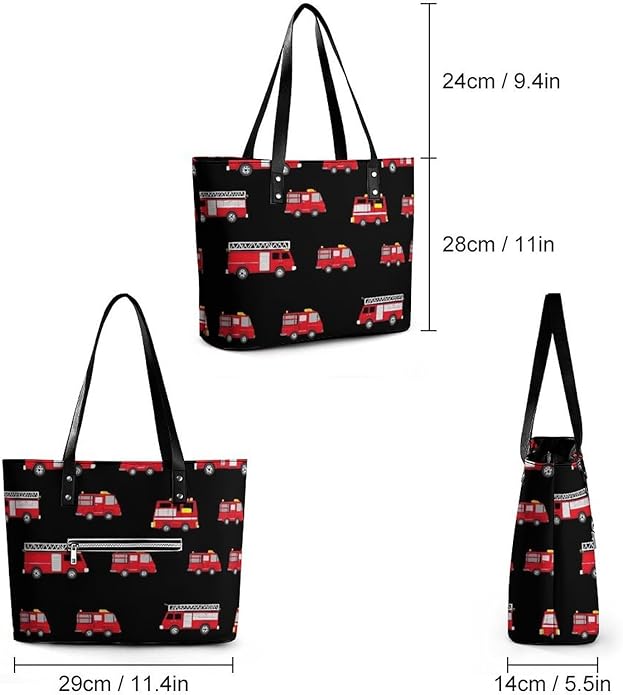 Big Shoulder Commuter Bag Work Tote Bag Handbag With Zipper For Women And Men