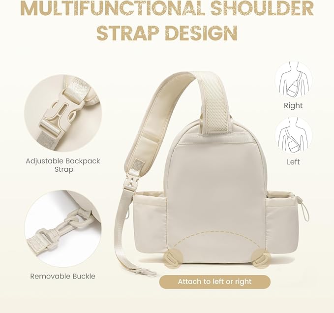 Sucipi Pickleball Bags for Women Lightweight Crossbody and Stylish Quilted Pickleball Paddle Sling Bag Backpack