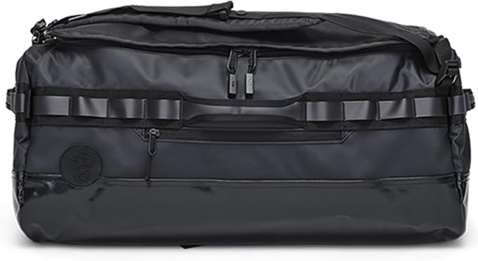 Baboon to the Moon Go-Bag Big Duffle Bag - Detachable Straps, Stylish, Compact, Large Travel Bag Lightweight, Durable, Water-Resistant for Men and Women (Black)