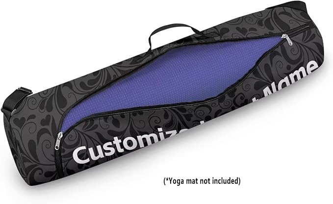 ZCFYGDX Yoga Mat Bag with Adjustable Shoulder Strap and Handle Zipper, 30in Wide x 6.3in Diameter for Yoga Mat Storage