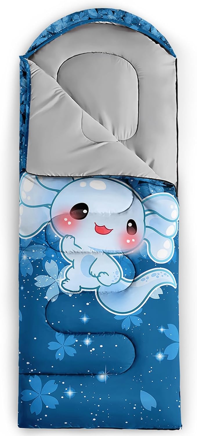 QOOMO Camping Sleeping Bags,3 Season Warm & Cool Weather,Lightweight,Waterproof Sleeping Bags for Adults & Kids,Traveling,and Outdoors,Camping Gear Equipment