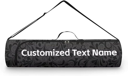 ZCFYGDX Yoga Mat Bag with Adjustable Shoulder Strap and Handle Zipper, 30in Wide x 6.3in Diameter for Yoga Mat Storage