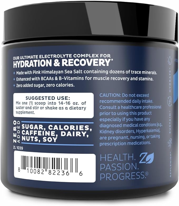 Zeal Electrolyte Powder - 30 Servings | Keto Electrolytes Powder | Zero Sugar, BCAAs, B-Vitamins | Potassium, Zinc, Magnesium | Hydration Powder Recovery Drink | Orange Creamsicle