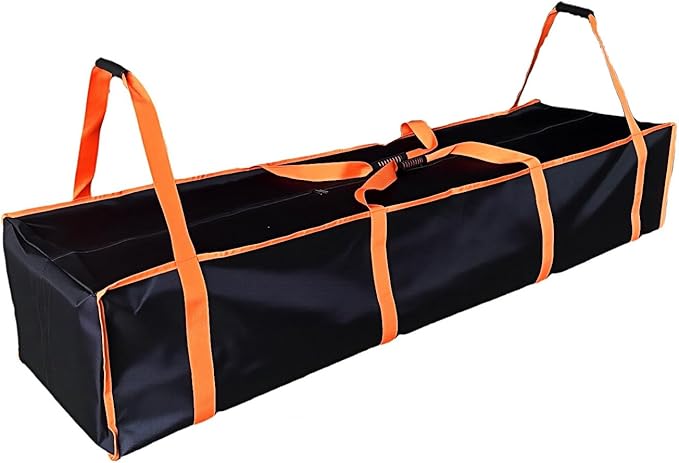 Large Tent Storage Bag 63X17.5X11.5in with Handles - 10*20ft , 20*30ft Pop Up Canopy Frame Replacement Parts,Workable for Party Tent Bag , Heavy-Duty Water Resistant Oxford Fabric (orange, 63 inch)