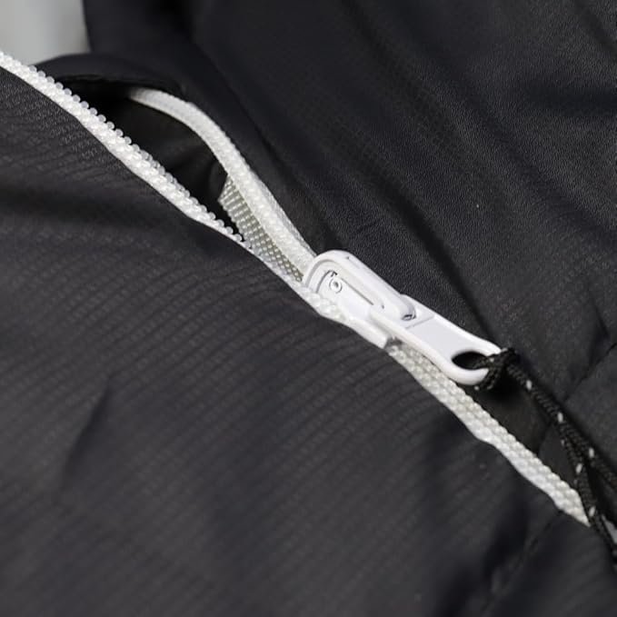 Thermotuff Wearable Sleeping Bag with Dual Hoodie, Long Sleeves, Pockets & Adjustable Drawstring - Ideal for Camping, Cold Weather Hiking, and Stadium Sak Blanket