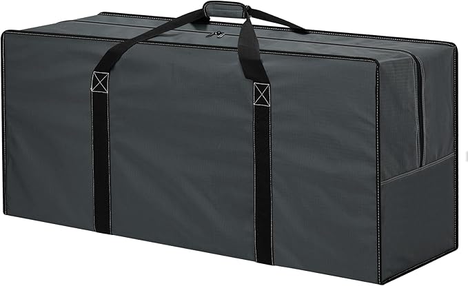 155L Oversized Duffle Bag - 42” Extra Large Heavy Duty Water Resistant Travel Bag for Camping Moving Storage (Grey)