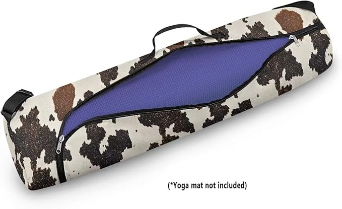 ZCFYGDX Yoga Mat Bag with Adjustable Shoulder Strap and Handle Zipper, 30in Wide x 6.3in Diameter for Yoga Mat Storage