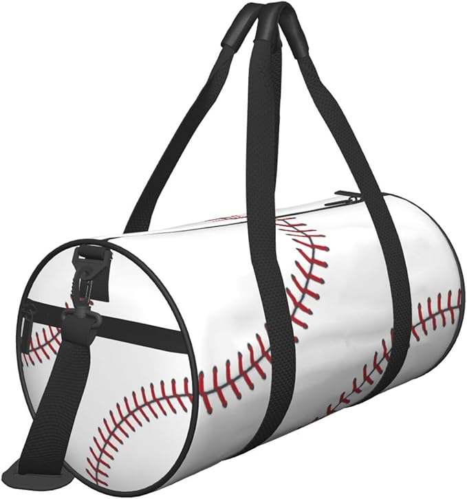 Baseball Funny Foldable Duffle Bag For Women - Workout Bag For Gym Men - Boy Gym Bag - Girls Small Weekender Duffel Bag - Packable Luggage Bag For Travel Sports