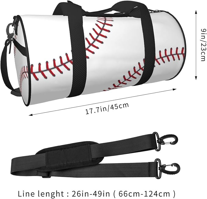 Baseball Funny Foldable Duffle Bag For Women - Workout Bag For Gym Men - Boy Gym Bag - Girls Small Weekender Duffel Bag - Packable Luggage Bag For Travel Sports