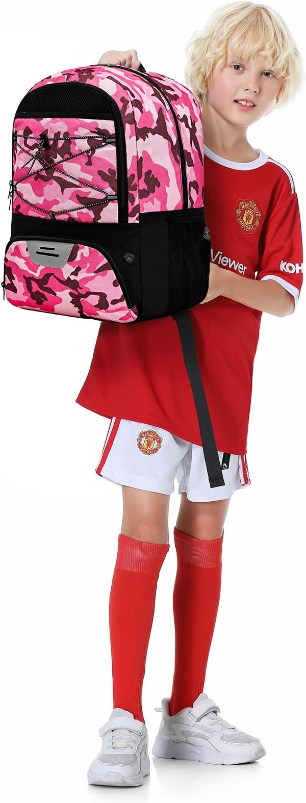 Youth Soccer Bag-Soccer Backpack&Backpack for Football Basketball,with Ball Compartment Separate Cleat Package