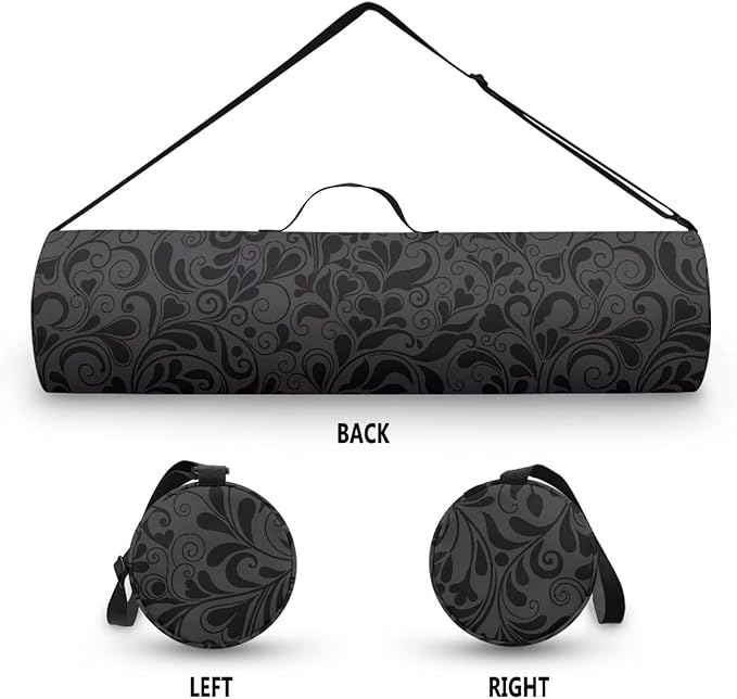 ZCFYGDX Yoga Mat Bag with Adjustable Shoulder Strap and Handle Zipper, 30in Wide x 6.3in Diameter for Yoga Mat Storage
