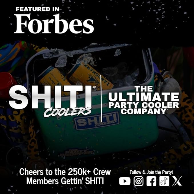 SHITI Coolers Cooler for Camping, Travel, Beach, Soft Lunch Box for Food, Drinks & Ice, Portable, Waterproof 24 Hr Insulated Bag with Shoulder Straps, Customizable