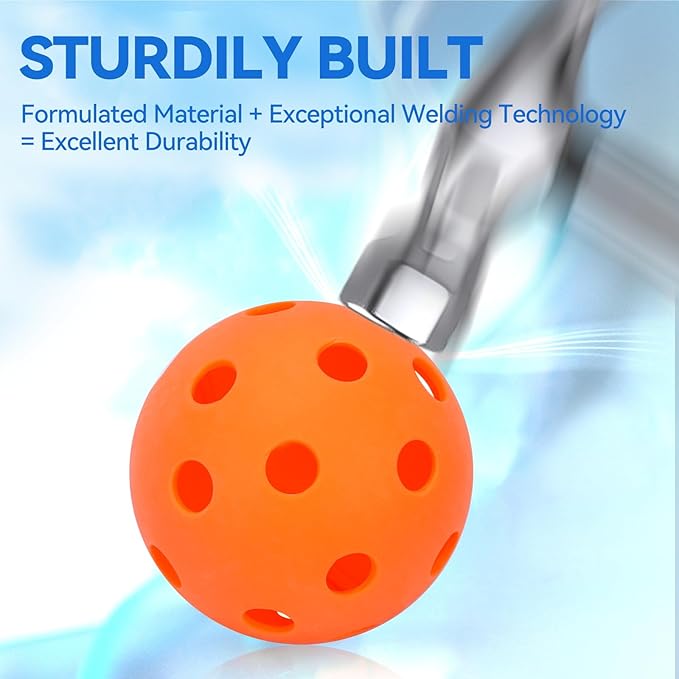 Pickleball Paddles 4 Pack - USAPA Light Graphite Premium Rackets Fiber Face & Polymer Honeycomb Core Pickleball Set with 4 Outdoor Indoor Balls Including Portable Carry Bag