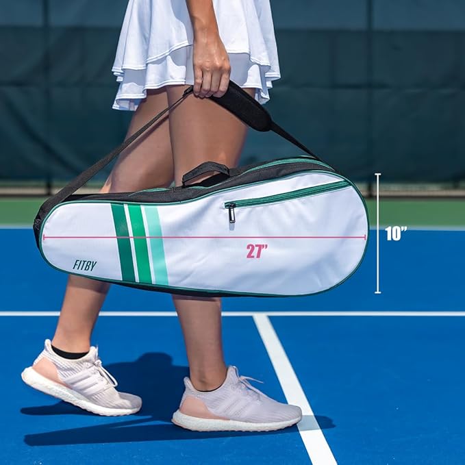Durable Tennis Bag - Lightweight Racket Bag for Men, Women & Professionals - Roomy Interior