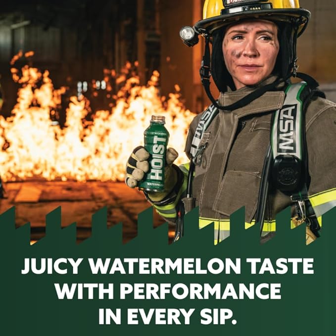 HOIST Premium Military Hydration Electrolyte Drink, Powerful IV-Level Hydration, Clinically Proven Performance Drink, Watermelon, 16 Fl Oz (Pack of 12)