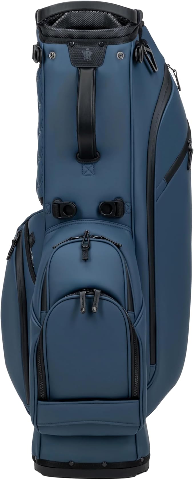 KRADUL - LUX 9.5" 14-Way Hybrid Stand Bag – Lightweight Golf Bag with Stand, Leather Finish, Club Organizer & Removable Panel